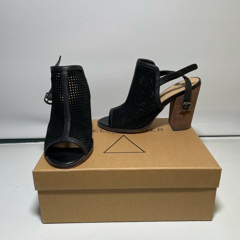 Kelsi Dagger Perforated Open-toe Bootie Sandal